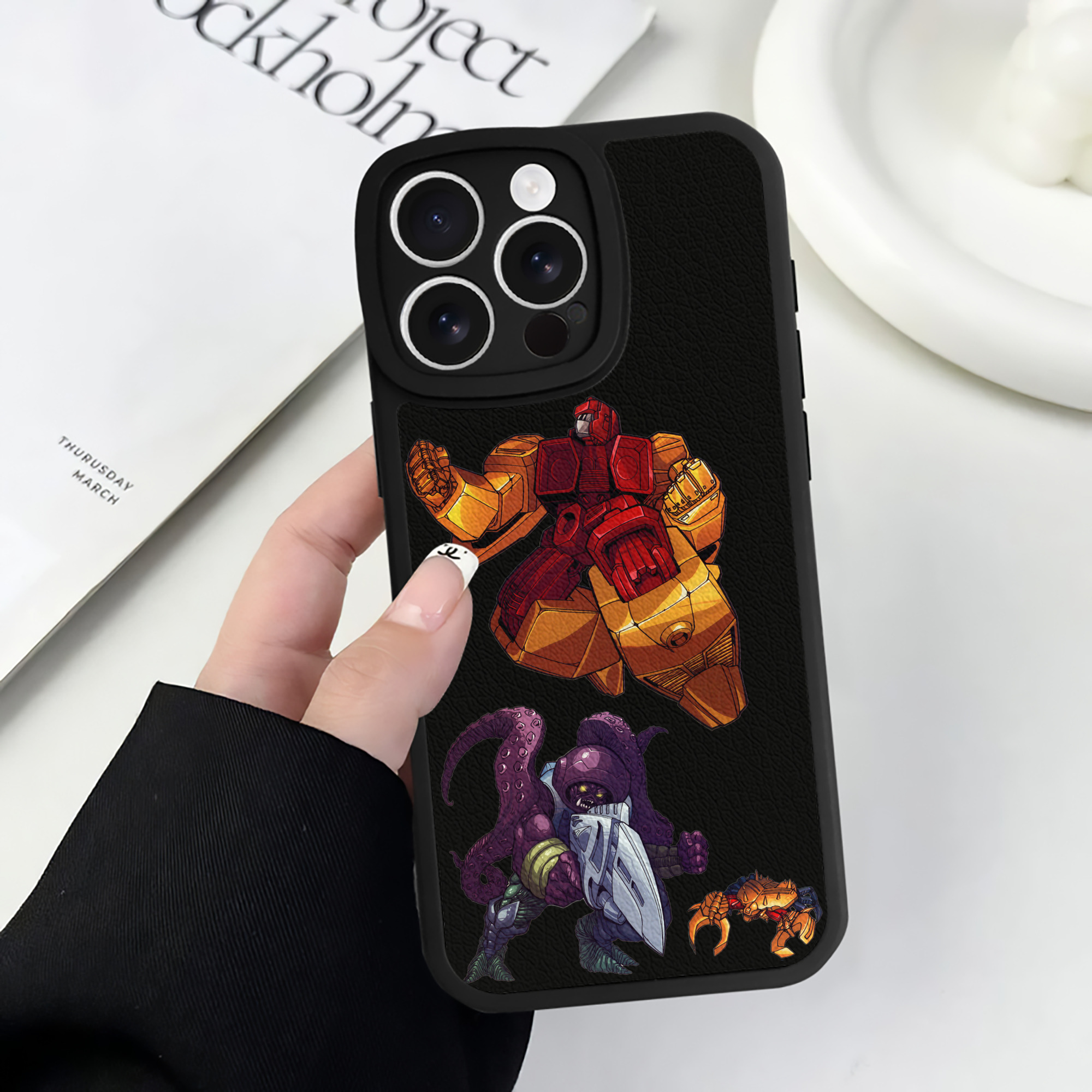 （画像用）  【iPhone 16シリーズ対応】シリコンスマホケース（レザー調） 材質：シリコン